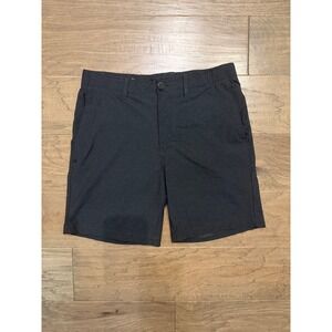 Maven Shorts Mens 33 Black Nylon Blend Solid Hybrid Stretch 7in Inseam Casual